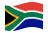 África do Sul-Bandeira ondulante