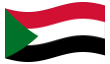 Bandeira animada Sudão