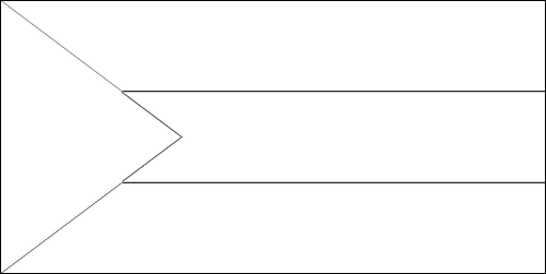 Contorno da bandeira de Sudão para colorir