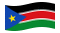 Sudão do Sul-Bandeira ondulante