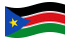 Sudão do Sul-Bandeira ondulante