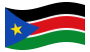 Sudão do Sul-Bandeira ondulante