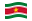 Suriname-Bandeira ondulante
