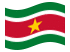 Suriname-Bandeira ondulante