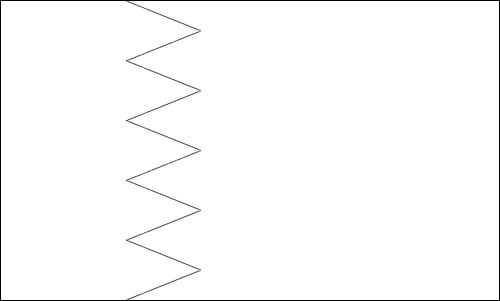 Contorno da bandeira de Barém para colorir