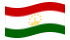 Tajiquistão-Bandeira ondulante