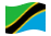 Tanzânia-Bandeira ondulante