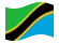 Tanzânia-Bandeira ondulante