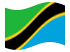 Tanzânia-Bandeira ondulante