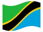 Bandeira animada Tanzânia