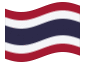Bandeira animada Tailândia