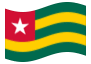 Bandeira animada Togo