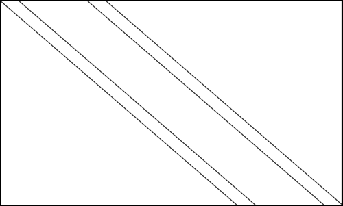 Contorno da bandeira de Trinidad e Tobago para colorir