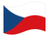 República Checa-Bandeira ondulante