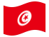 Tunísia-Bandeira ondulante