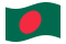 Bangladesh-Bandeira ondulante