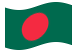 Bangladesh-Bandeira ondulante
