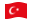 Turquia-Bandeira ondulante