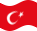 Turquia-Bandeira ondulante estática