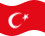 Turquia-Bandeira ondulante estática