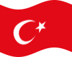 Turquia-Bandeira ondulante estática