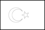 Bandeira de Turquia para colorir