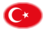 Turquia-Bandeira em vinheta oval