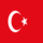 Turquia-Bandeira quadrada