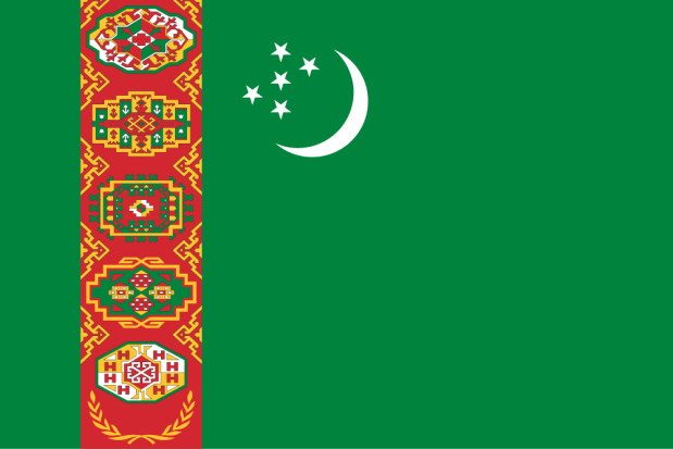 Bandeira Turquemenistão