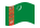 Turquemenistão-Bandeira ondulante