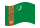 Turquemenistão-Bandeira ondulante