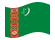 Turquemenistão-Bandeira ondulante