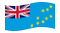 Tuvalu-Bandeira ondulante