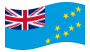 Tuvalu-Bandeira ondulante