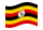 Uganda-Bandeira ondulante