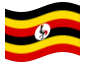 Bandeira animada Uganda