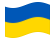 Ucrânia-Bandeira ondulante