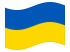 Ucrânia-Bandeira ondulante