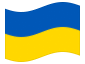 Bandeira animada Ucrânia