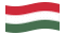 Hungria-Bandeira ondulante