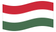 Bandeira animada Hungria