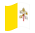 Cidade do Vaticano / Estado da Cidade do Vaticano-Bandeira ondulante