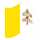 Cidade do Vaticano / Estado da Cidade do Vaticano-Bandeira ondulante