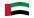 Emirados Árabes Unidos-Bandeira ondulante