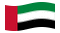 Emirados Árabes Unidos-Bandeira ondulante