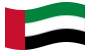 Emirados Árabes Unidos-Bandeira ondulante