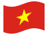 Vietname-Bandeira ondulante