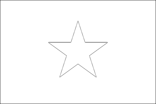 Contorno da bandeira de Vietname para colorir