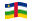República Centro-Africana-Bandeira ondulante