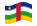 República Centro-Africana-Bandeira ondulante